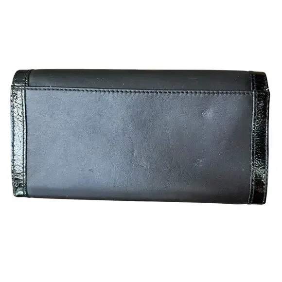 COACH x Womens black large wallet button NWOT - Picture 2 of 9